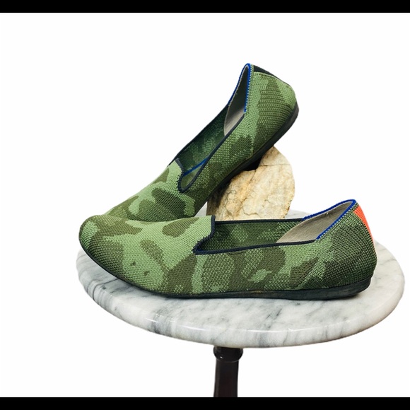 Rothy’s Camo Olive Slip On Loafers